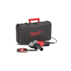 Купити Шліфмашина кутова MILWAUKEE, AG 800-115 E D-SET, 800Вт,  діаметр 115мм (диск, захисний кожух, бічна рукоять, опорна та притискна гайки, ключ, кейс). Офіційний магазин Мілвокі Україна, фірмова гарантія з доставкою по Украіні
