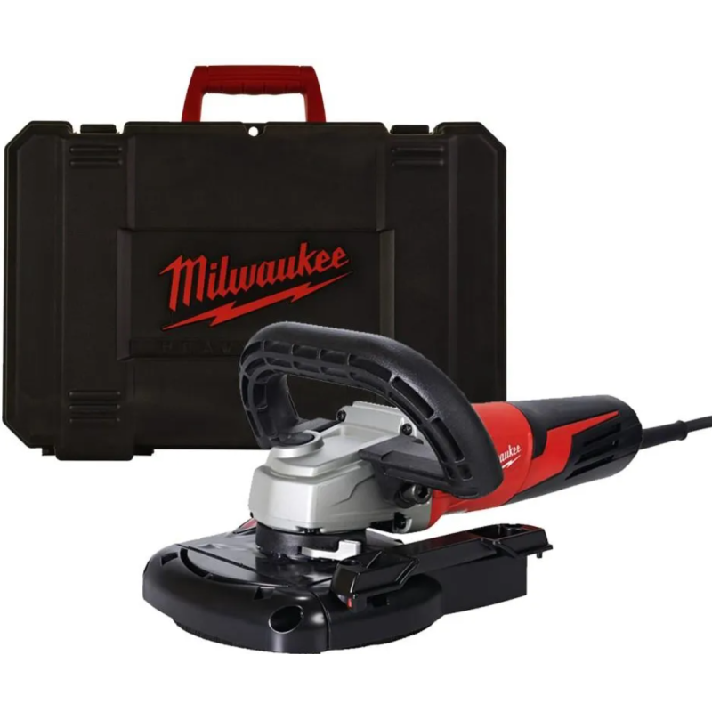 Купити Шліфмашина кутова для шліфування бетону MILWAUKEE, AGV 15-125XC DEG-SET, 1550Вт, діаметр 125мм (з системою пиловидалення). Офіційний магазин Мілвокі Україна, фірмова гарантія з доставкою по Украіні