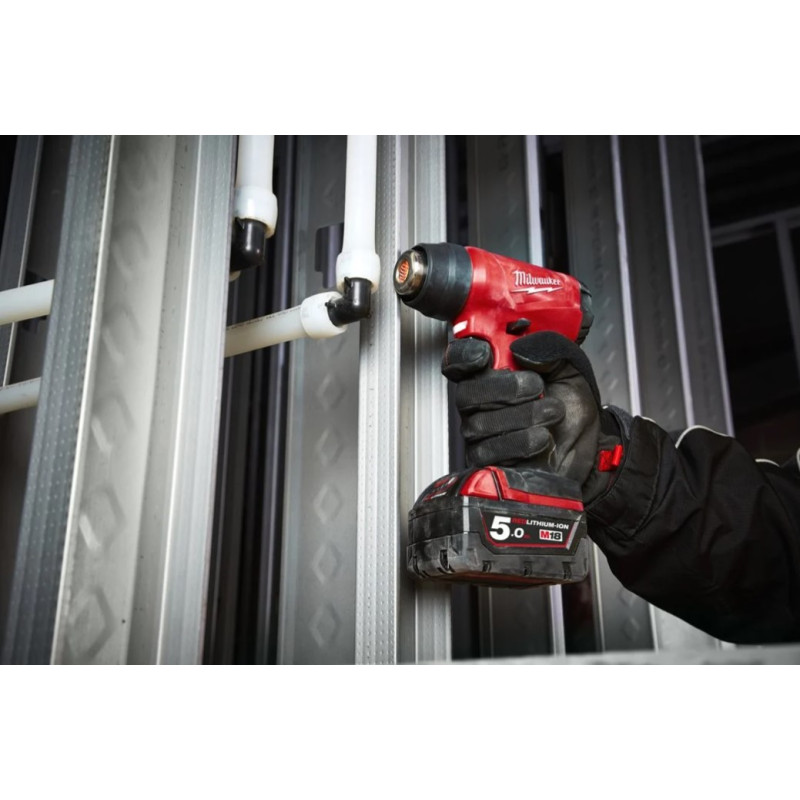 Купити Термоповітродувка акумуляторна MILWAUKEE, M18 BHG-0 (каркас, аксесуари, картонне пакування). Офіційний магазин Мілвокі Україна, фірмова гарантія з доставкою по Украіні