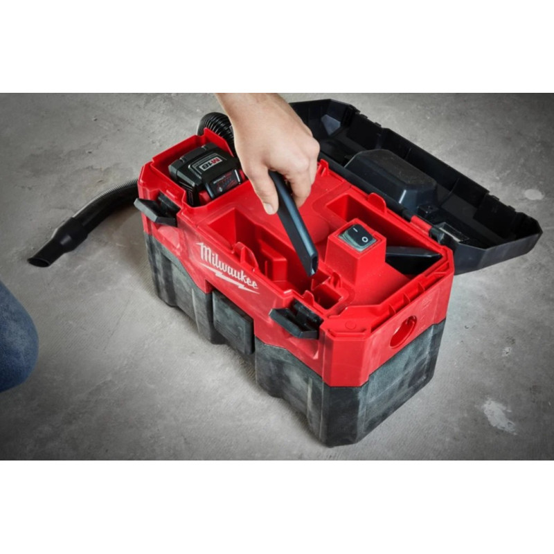 Купити Пилосос акумуляторний MILWAUKEE, M18 VC2-0 для сухого і вологого прибирання. Офіційний магазин Мілвокі Україна, фірмова гарантія з доставкою по Украіні