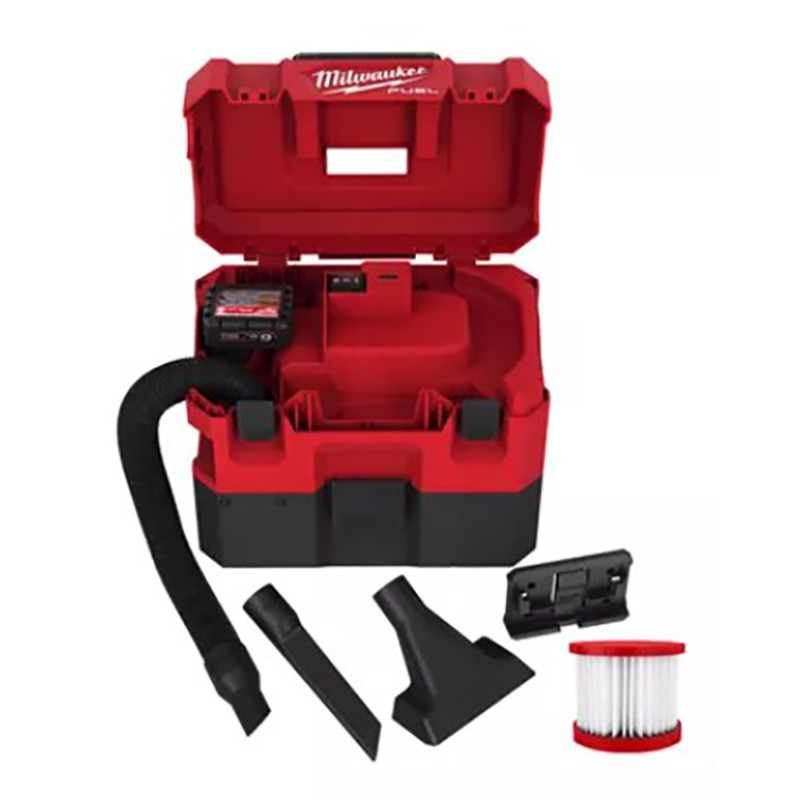 Купити Пилосос акумуляторний MILWAUKEE, M12 FVCL-0, для рідини та сухого сміття (каркас, аксесуари, картонне пакування). Офіційний магазин Мілвокі Україна, фірмова гарантія з доставкою по Украіні