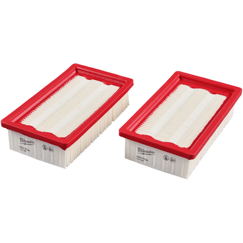 Купити Фільтр-картридж (сухий) MILWAUKEE, HEPA H13 (для M18 ONEF2VC34M) (2шт). Офіційний магазин Мілвокі Україна, фірмова гарантія з доставкою по Украіні