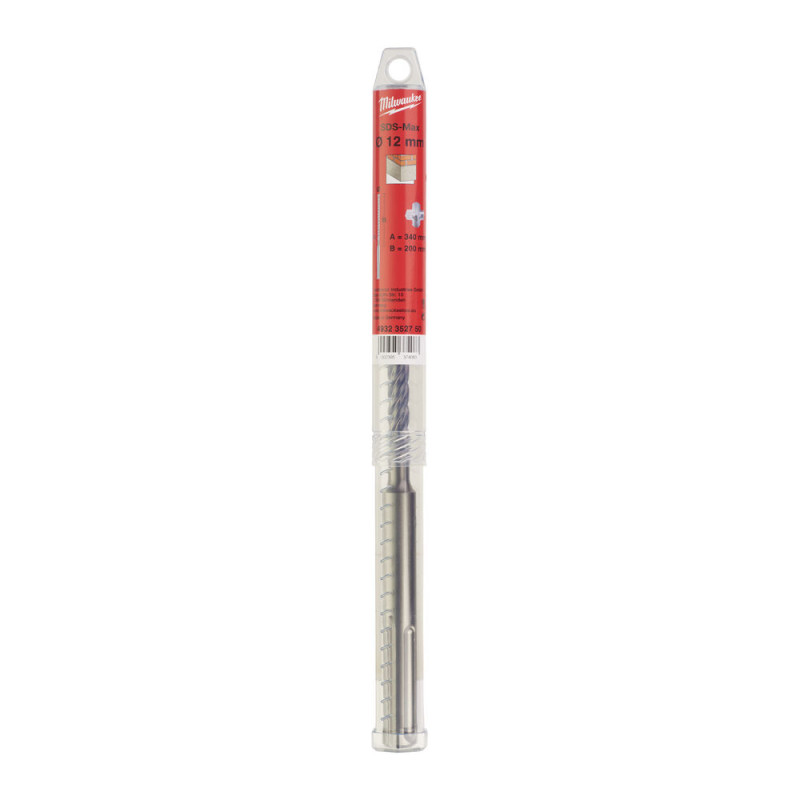 Купити Бур SDS-MAX MX4 MILWAUKEE, діаметр 12,0х340х200мм. Офіційний магазин Мілвокі Україна, фірмова гарантія з доставкою по Украіні