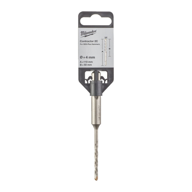 Купити Бур SDS-PLUS Contactor MILWAUKEE діаметр 4x110х50мм. Офіційний магазин Мілвокі Україна, фірмова гарантія з доставкою по Украіні
