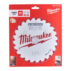 Купити Диск пиляльний по дереву PFTE THIN KERF MILWAUKEE, діаметр 190х30х1,6мм, 16 зуб.. Офіційний магазин Мілвокі Україна, фірмова гарантія з доставкою по Украіні