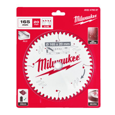 Купити Диск пиляльний по алюмінію Alu PFTE THIN KERF MILWAUKEE, діаметр 165х20х1,6мм, 52 зуб.. Офіційний магазин Мілвокі Україна, фірмова гарантія з доставкою по Украіні