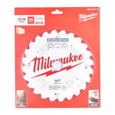 Купити Диск пиляльний по дереву для торцювальних пил PFTE MILWAUKEE, діаметр 216х30х2,4мм, 24 зуб.. Офіційний магазин Мілвокі Україна, фірмова гарантія з доставкою по Украіні