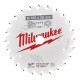 Купити Диск пиляльний по дереву PFTE THIN KERF MILWAUKEE, діаметр 165х20х1,6мм, 24 зуб.. Офіційний магазин Мілвокі Україна, фірмова гарантія з доставкою по Украіні