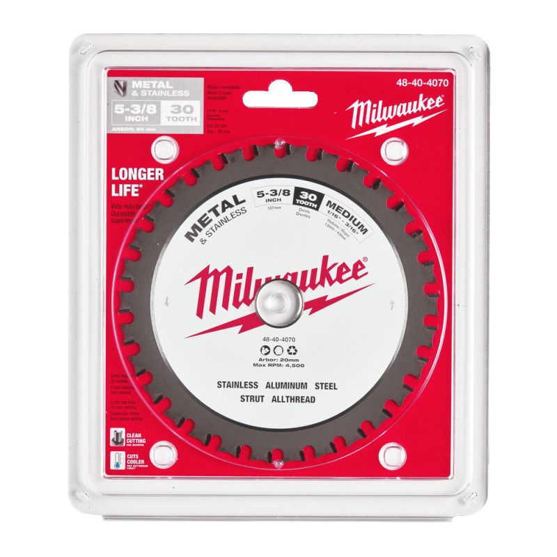 Купити Диск пиляльний по металу MILWAUKEE, діаметр 135х20мм, 30 зуб.. Офіційний магазин Мілвокі Україна, фірмова гарантія з доставкою по Украіні