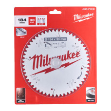 Купити Диск пиляльний по алюмінію Alu PFTE MILWAUKEE, діаметр 184х30х2,4мм, 54 зуб.. Офіційний магазин Мілвокі Україна, фірмова гарантія з доставкою по Украіні