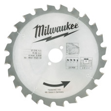Купити Диск пиляльний по дереву для торцювальних пил MILWAUKEE, діаметр 216х30х2,8мм, 24 зуб.. Офіційний магазин Мілвокі Україна, фірмова гарантія з доставкою по Украіні