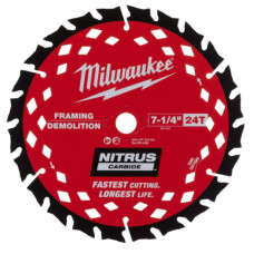 Купити Диск пиляьний по деревині з цвяхами Nitrus MILWAUKEE, діаметр 190х30х1,6мм, 24 зуб.. Офіційний магазин Мілвокі Україна, фірмова гарантія з доставкою по Украіні