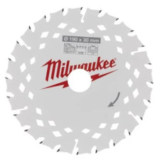 Купити Диск пиляльний по дереву PFTE MILWAUKEE, діаметр 190х30х1,8мм, 24 зуб.. Офіційний магазин Мілвокі Україна, фірмова гарантія з доставкою по Украіні