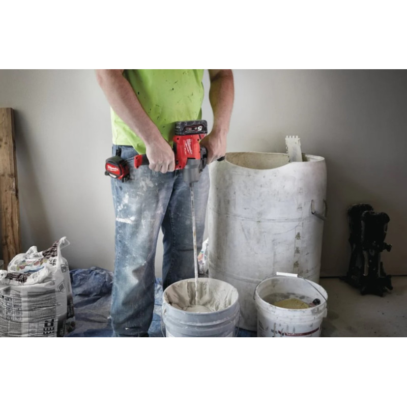 Купити Міксер будівельний акумуляторний MILWAUKEE, M18 FPM-0X (каркас, HDкейс). Офіційний магазин Мілвокі Україна, фірмова гарантія з доставкою по Украіні