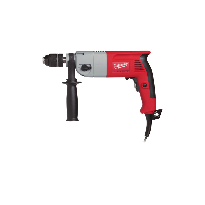 Купити Дриль двошвидкісний MILWAUKEE, HD2E 13 R, 705Вт (60Нм) (бічна рукоять). Офіційний магазин Мілвокі Україна, фірмова гарантія з доставкою по Украіні