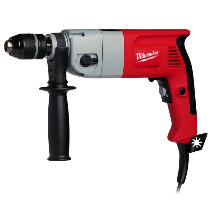 Купити Дриль двошвидкісний MILWAUKEE, HD2E 13 R, 705Вт (60Нм) (бічна рукоять). Офіційний магазин Мілвокі Україна, фірмова гарантія з доставкою по Украіні