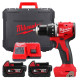 Купити Дриль-шуруповерт акумуляторний безщітковий MILWAUKEE M18 BLDDRC-502С, 60,5Нм (зарядний пристрій М12-18 FС, 2 акумулятори М18 В5 5Аг, кліпса для ременя, кейс). Офіційний магазин Мілвокі Україна, фірмова гарантія з доставкою по Украіні