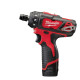 Купити Шуруповерт акумуляторний 1/4'' HEX MILWAUKEE, M12 BD-0 (каркас, кліпса для ременя, картонне пакування). Офіційний магазин Мілвокі Україна, фірмова гарантія з доставкою по Украіні