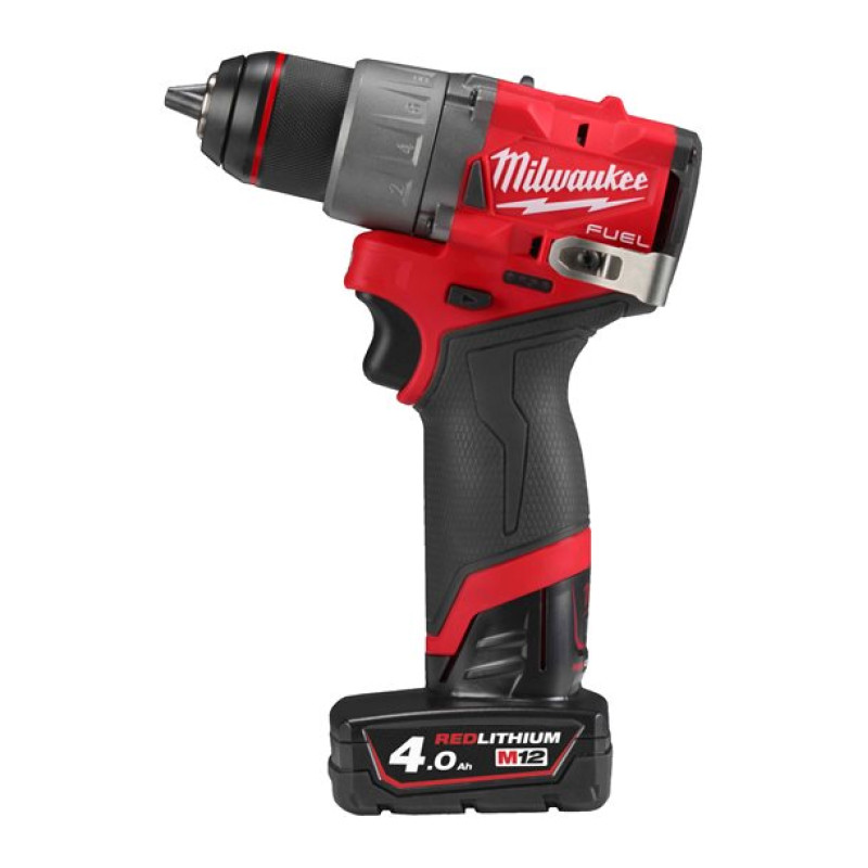 Купити Дриль-шурупокрут акумуляторний MILWAUKEE, M12 FDD2-402X (+ заряд.пристрій, 2 акум., HD кейс). Офіційний магазин Мілвокі Україна, фірмова гарантія з доставкою по Украіні