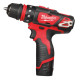 Купити Дриль-шуруповерт акумуляторний MILWAUKEE, M12 BDDXKIT-202C, 32Нм (зарядний пристрій С12 С, 2 акумулятори М12 В2 2Аг, 3 насадки, кліпса для ременя, кейс). Офіційний магазин Мілвокі Україна, фірмова гарантія з доставкою по Украіні
