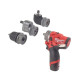 Купити Дриль-шурупокрут з ударом акумуляторний безщітковий MILWAUKEE, M12 FPDXKIT-202X, 37Нм (зарядний пристрій С12 С, 2 акумулятори М12 В2 2Аг, 2 насадки, клипса для ременя, HDкейс). Офіційний магазин Мілвокі Україна, фірмова гарантія з доставкою по Украіні