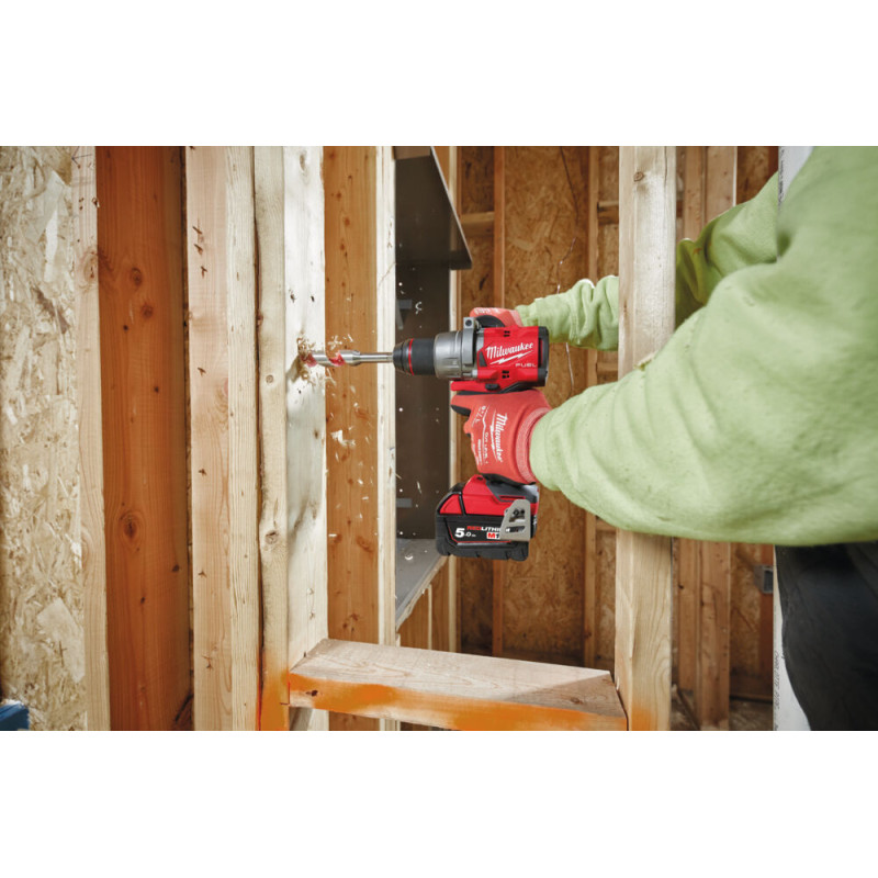 Купити Дриль-шуруповерт акумуляторний безщітковий MILWAUKEE M18 FDD3-0, 158Нм (каркас, кліпса для ременя, бічна рукоять, картонна упаковка). Офіційний магазин Мілвокі Україна, фірмова гарантія з доставкою по Украіні