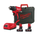 Купити Дриль-шуруповерт акумуляторний MILWAUKEE M12 BLDDRC-402C, 40Нм (зарядний пристрій С12, 2 акумулятори М12 В4 4Аг, кліпса для ременя, кейс). Офіційний магазин Мілвокі Україна, фірмова гарантія з доставкою по Украіні