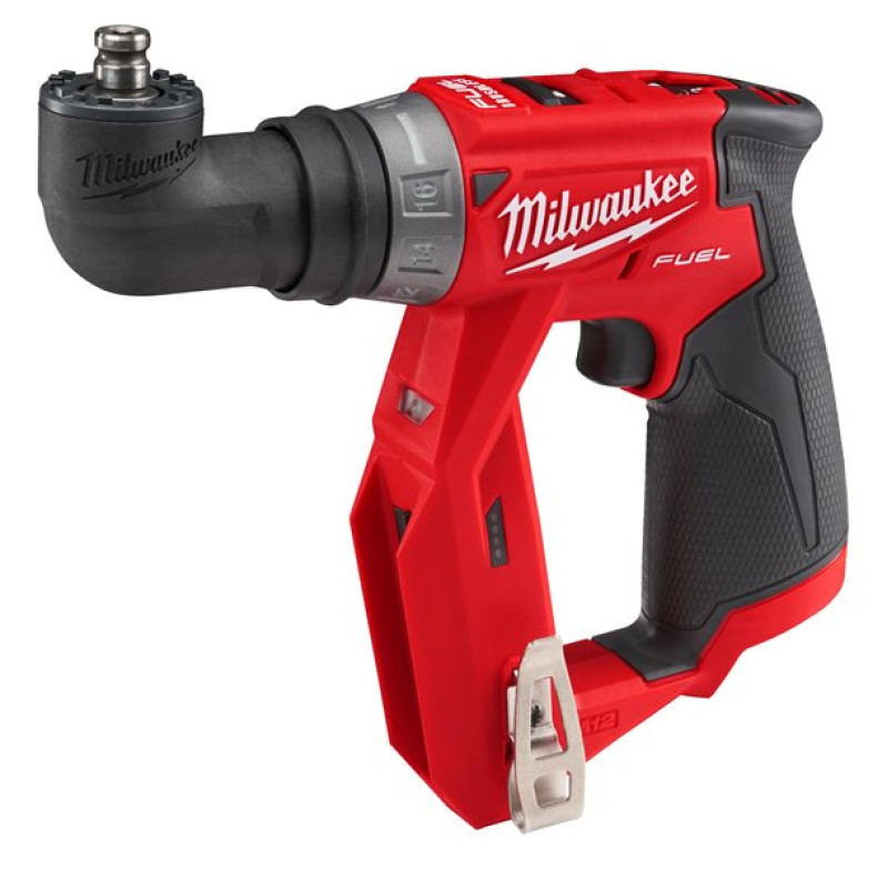 Купити Дриль-шуруповерт акумуляторний безщітковий MILWAUKEE, M12 FDDX-0, 34Нм (каркас без насадок, кліпса для ременя). Офіційний магазин Мілвокі Україна, фірмова гарантія з доставкою по Украіні