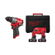 Купити Дриль-шуруповерт з ударом акумуляторний безщітковий MILWAUKEE, M12 FPD2-402X, 45Нм (зарядний пристрій С12 С, 2 акумулятори М12 В4 4Аг, HDкейс). Офіційний магазин Мілвокі Україна, фірмова гарантія з доставкою по Украіні