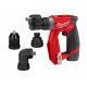 Купити Дриль-шуруповерт акумуляторний безщітковий MILWAUKEE, M12 FDDXKIT-202X, 34Нм (зарядний пристрій С12 С, 2 акумулятор М12 В2 2Аг, 4 насадки, кліпса для ременя, HDкейс). Офіційний магазин Мілвокі Україна, фірмова гарантія з доставкою по Украіні