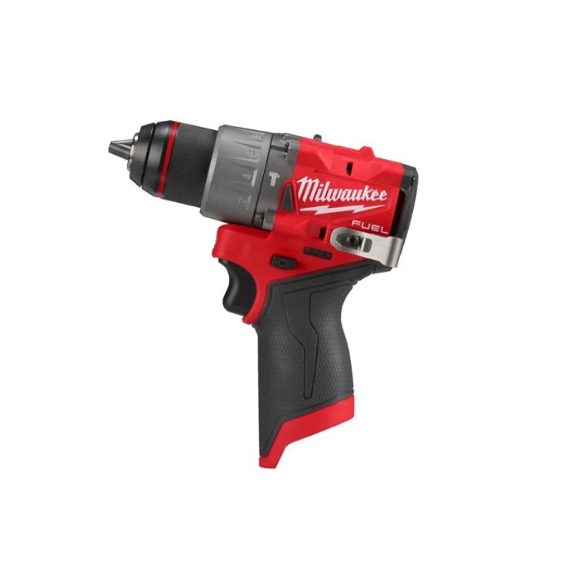 Купити Дриль-шуруповерт з ударом акумуляторний безщітковий MILWAUKEE, M12 FPD2-0, 37/45Нм (каркас. кліпса для ременя, картонне пакування). Офіційний магазин Мілвокі Україна, фірмова гарантія з доставкою по Украіні