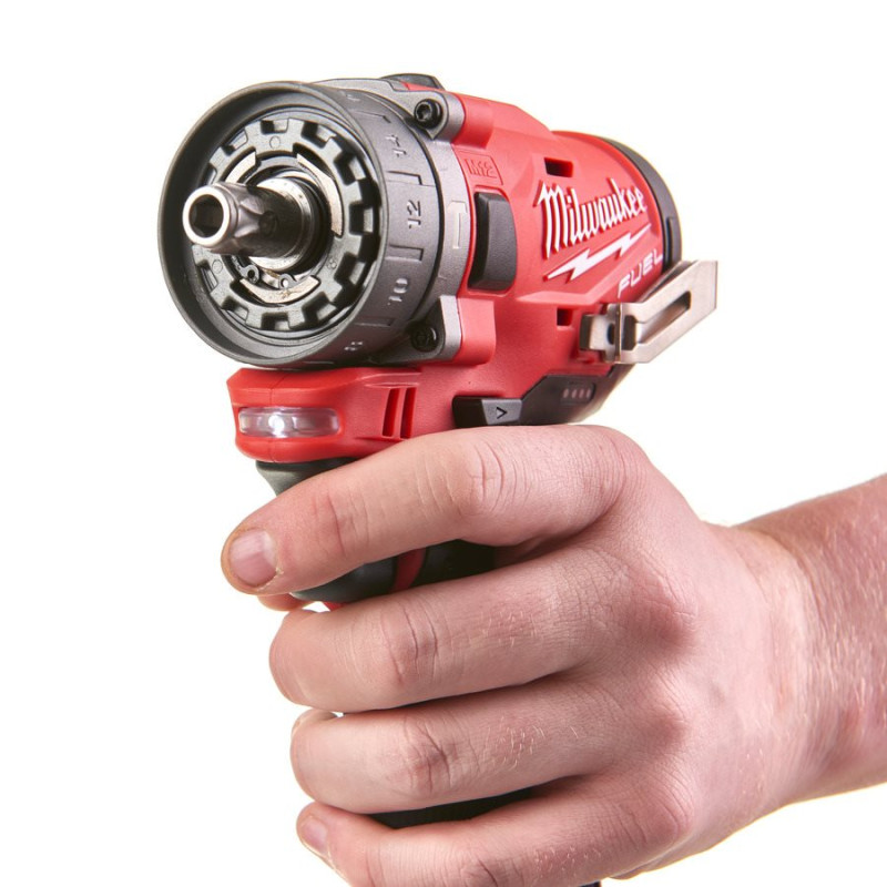 Купити Дриль-шурупокрут з ударом акумуляторний MILWAUKEE, M12 FPDX-0, 37Нм (каркас), картонне пакування. Офіційний магазин Мілвокі Україна, фірмова гарантія з доставкою по Украіні