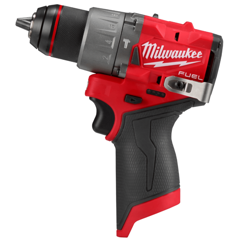 Купити Дриль-шуруповерт з ударом акумуляторний безщітковий MILWAUKEE, M12 FPD2-0, 37/45Нм (каркас. кліпса для ременя, картонне пакування). Офіційний магазин Мілвокі Україна, фірмова гарантія з доставкою по Украіні