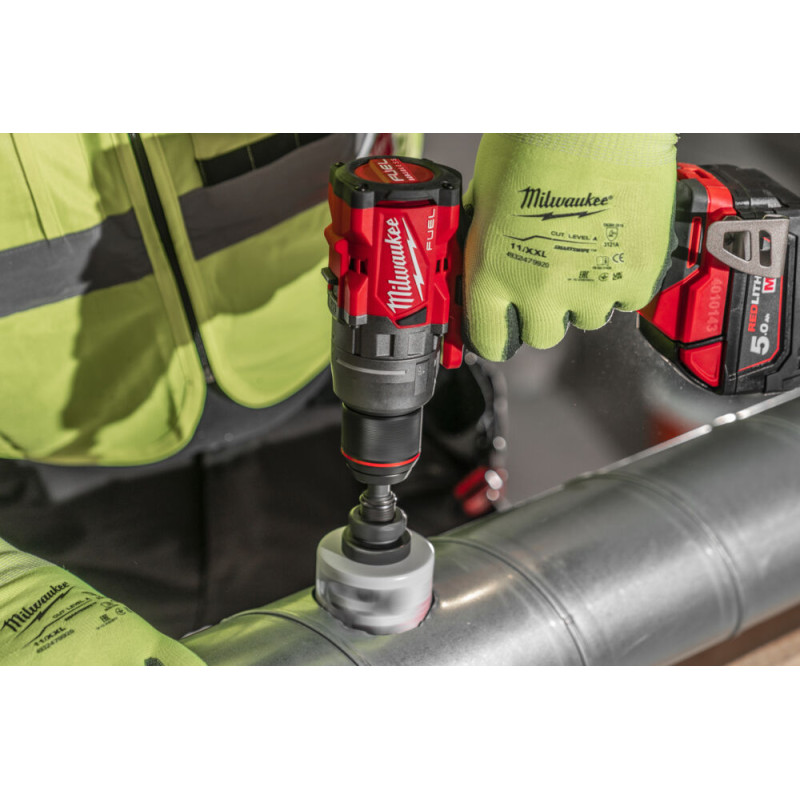 Купити Дриль-шуруповерт акумуляторний безщітковий MILWAUKEE, M18 FDD3-0X,158Нм (каркас, кліпса для ременя, бічна ручка, HDкейс). Офіційний магазин Мілвокі Україна, фірмова гарантія з доставкою по Украіні