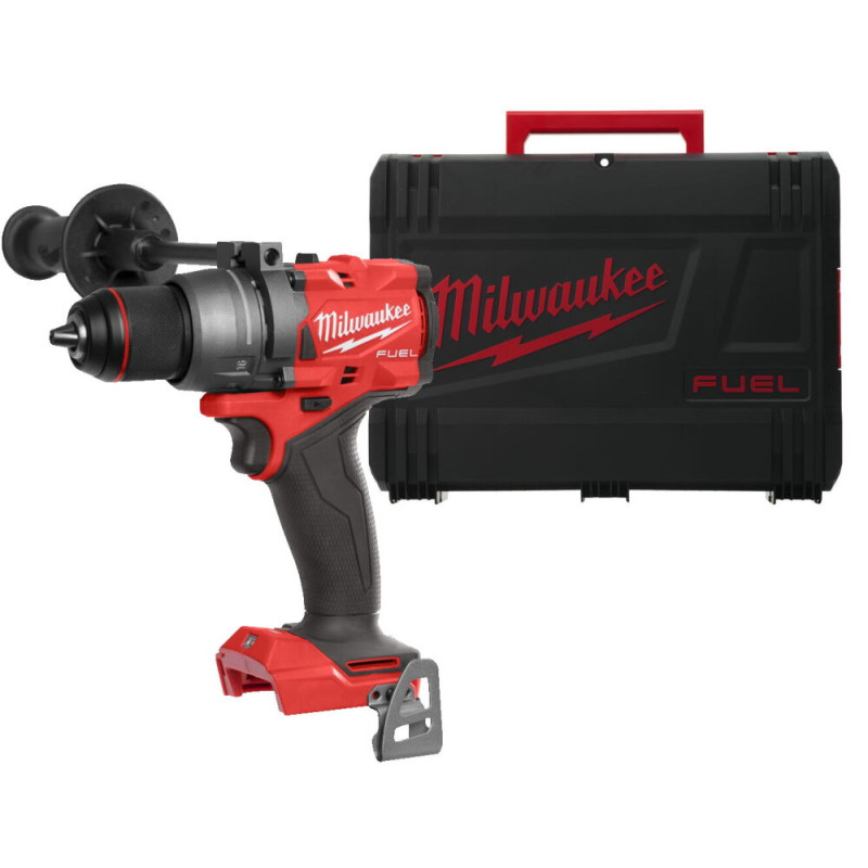 Купити Дриль-шуруповерт акумуляторний безщітковий MILWAUKEE, M18 FDD3-0X,158Нм (каркас, кліпса для ременя, бічна ручка, HDкейс). Офіційний магазин Мілвокі Україна, фірмова гарантія з доставкою по Украіні