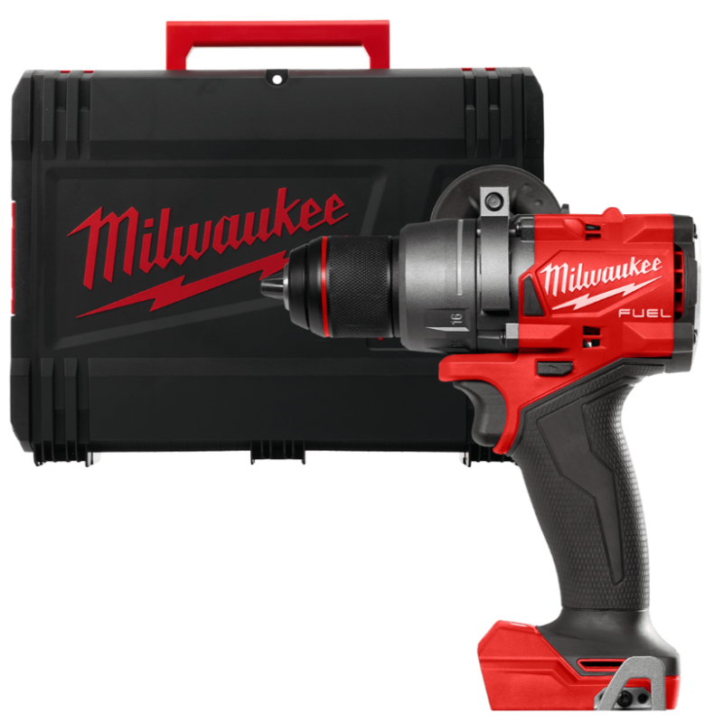 Купити Дриль-шуруповерт акумуляторний безщітковий MILWAUKEE, M18 FDD3-0X,158Нм (каркас, кліпса для ременя, бічна ручка, HDкейс). Офіційний магазин Мілвокі Україна, фірмова гарантія з доставкою по Украіні