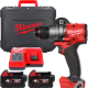 Купити Дриль-шуруповерт акумуляторний безщітковий MILWAUKEE, M18 FDD3-402C, 158Нм (зарядний пристрій М12-18 С, 2 акумулятори М18 В4 4Аг, кліпса для ременя, бічна рукоять, кейс). Офіційний магазин Мілвокі Україна, фірмова гарантія з доставкою по Украіні