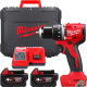 Купити Дриль-шуруповерт акумуляторний безщітковий MILWAUKEE M18 BLDDRC-402C, 60,5Нм (зарядний пристрій М12-18 С, 2 акумулятори М18 В4 4Аг, кліпса для ременя, кейс). Офіційний магазин Мілвокі Україна, фірмова гарантія з доставкою по Украіні