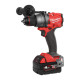 Купити Дриль-шуруповерт акумуляторний безщітковий MILWAUKEE, M18 FDD3-502X, 158Нм (зарядний пристрій М12-18 FC, 2 акумулятори М18 В5 5Аг, кліпса на ремінь, бічна рукоять, HDкейс). Офіційний магазин Мілвокі Україна, фірмова гарантія з доставкою по Украіні