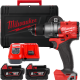 Купити Дриль-шуруповерт акумуляторний безщітковий MILWAUKEE, M18 FDD3-502X, 158Нм (зарядний пристрій М12-18 FC, 2 акумулятори М18 В5 5Аг, кліпса на ремінь, бічна рукоять, HDкейс). Офіційний магазин Мілвокі Україна, фірмова гарантія з доставкою по Украіні