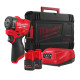 Купити Гайковерт акумуляторний безщітковий 1/4'' MILWAUKEE, M12 FSCIWF14-252X, 136Нм, з кільцем (зарядний пристрій С12 С, 2 акумулятори М12 НВ2.5 2,5Ач, кліпса для ременя, HDкейс). Офіційний магазин Мілвокі Україна, фірмова гарантія з доставкою по Украіні