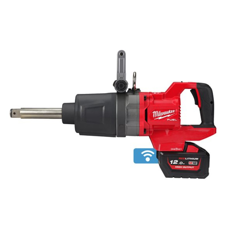 Купити Гайковерт акумуляторний безщітковий 1'' MILWAUKEE, M18 ONEFHIWF1D-0C, 2711Нм, з кільцем (каркас, кейс). Офіційний магазин Мілвокі Україна, фірмова гарантія з доставкою по Украіні