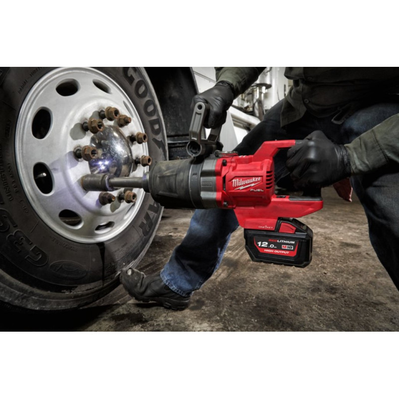 Купити Гайковерт акумуляторний безщітковий 1'' MILWAUKEE, M18 ONEFHIWF1D-0C, 2711Нм, з кільцем (каркас, кейс). Офіційний магазин Мілвокі Україна, фірмова гарантія з доставкою по Украіні
