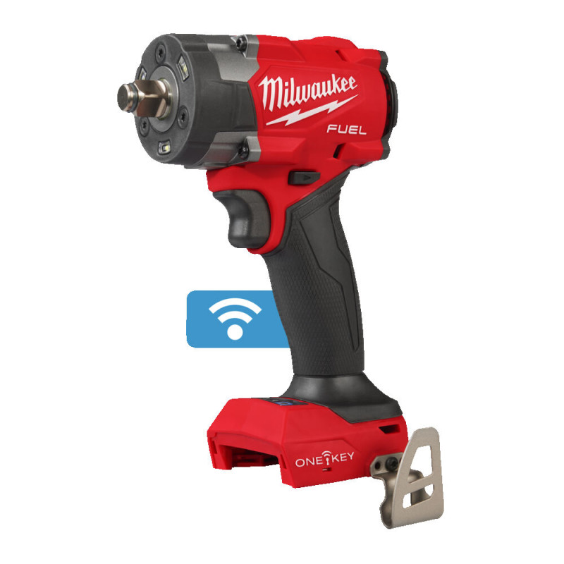 Купити Гайковерт акумуляторний безщітковий TORQUE-SENSE 1/2'' MILWAUKEE, M18 ONEFIW2FC12-0X, 67-203Нм (каркас, кліпса для реміня Dкейс). Офіційний магазин Мілвокі Україна, фірмова гарантія з доставкою по Украіні