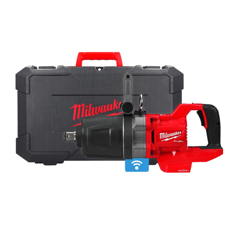 Купити Гайковерт акумуляторний безщітковий 1'' MILWAUKEE, M18 ONEFHIWF1DS-0C, 2711Нм, з кільцем (каркас, кейс). Офіційний магазин Мілвокі Україна, фірмова гарантія з доставкою по Украіні
