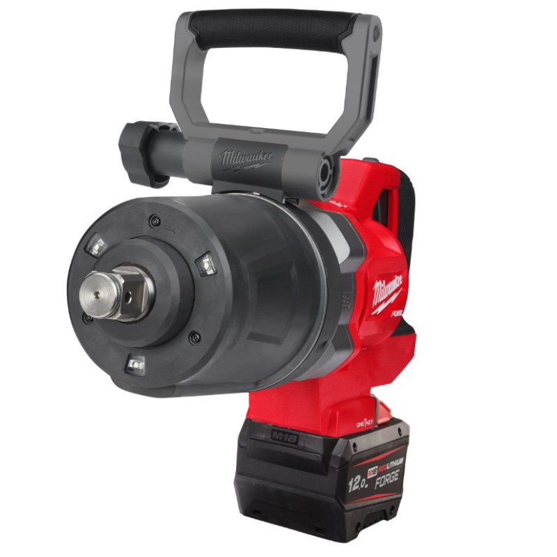 Купити Гайковерт акумуляторний безщітковий 1'' MILWAUKEE, M18 ONEFHIWF1DS-121C, 2711Нм (зарядний пристрій M12-18 FC, 1 акумулятор FB12 12 Аг, кейс). Офіційний магазин Мілвокі Україна, фірмова гарантія з доставкою по Украіні