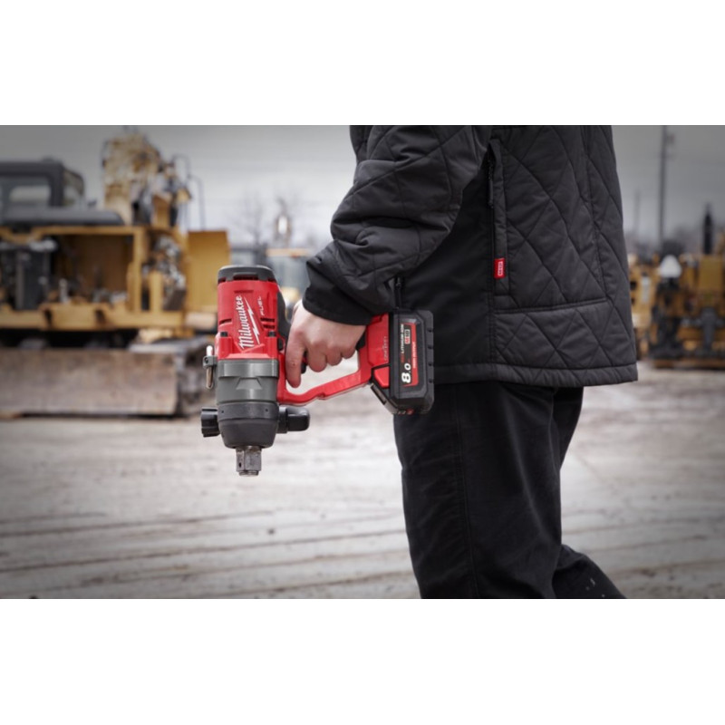 Купити Гайковерт акумуляторний безщітковий 1'' MILWAUKEE, M18 ONEFHIWF1-0X, 2400Нм, з кільцем (каркас, HD кейс). Офіційний магазин Мілвокі Україна, фірмова гарантія з доставкою по Украіні