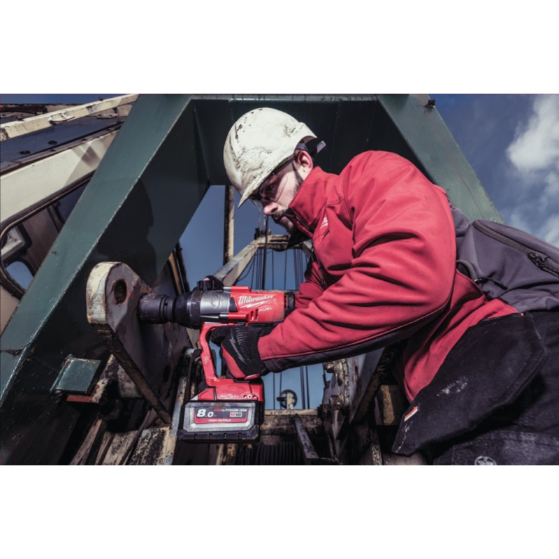 Купити Гайковерт акумуляторний безщітковий 1'' MILWAUKEE, M18 ONEFHIWF1-0X, 2400Нм, з кільцем (каркас, HD кейс). Офіційний магазин Мілвокі Україна, фірмова гарантія з доставкою по Украіні