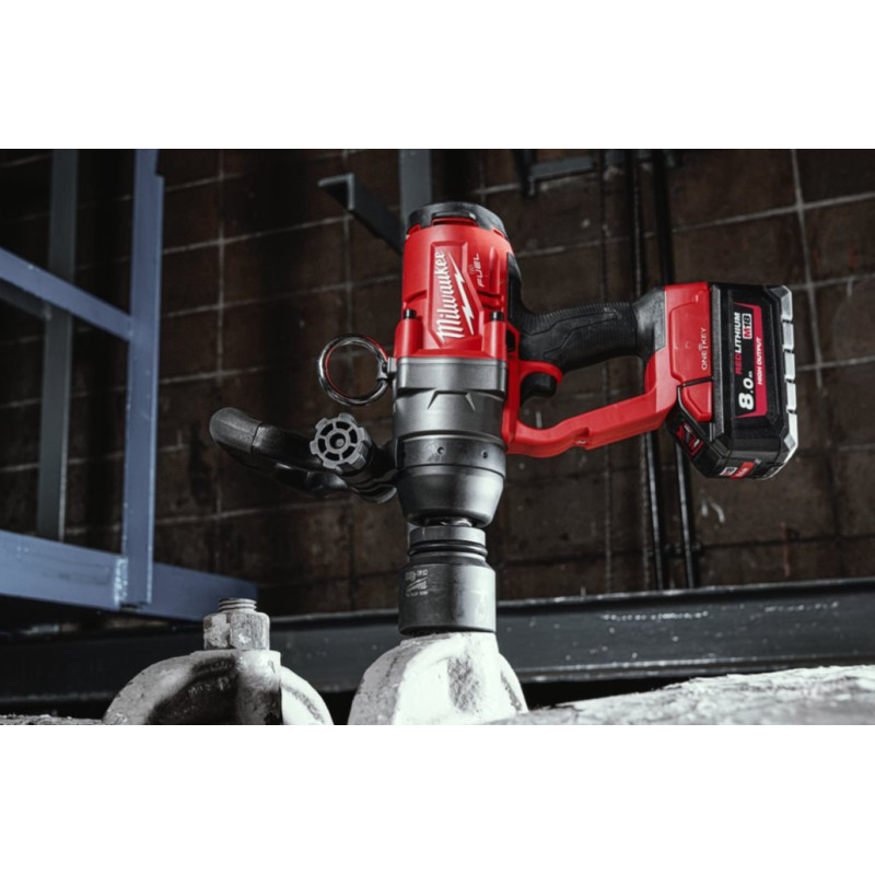 Купити Гайковерт акумуляторний безщітковий 1'' MILWAUKEE, M18 ONEFHIWF1-0X, 2400Нм, з кільцем (каркас, HD кейс). Офіційний магазин Мілвокі Україна, фірмова гарантія з доставкою по Украіні