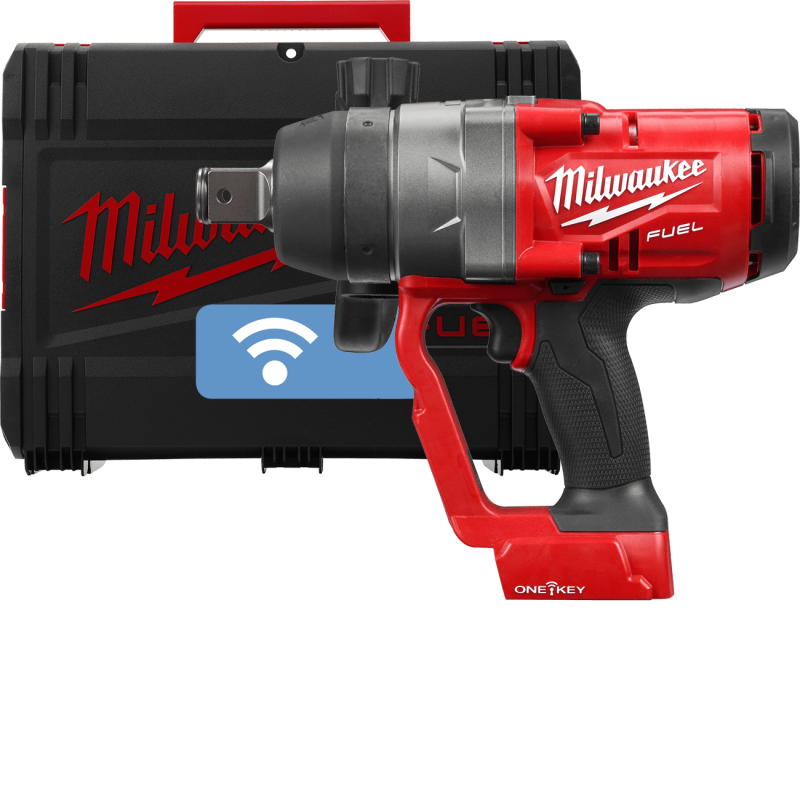Купити Гайковерт акумуляторний безщітковий 1'' MILWAUKEE, M18 ONEFHIWF1-0X, 2400Нм, з кільцем (каркас, HD кейс). Офіційний магазин Мілвокі Україна, фірмова гарантія з доставкою по Украіні
